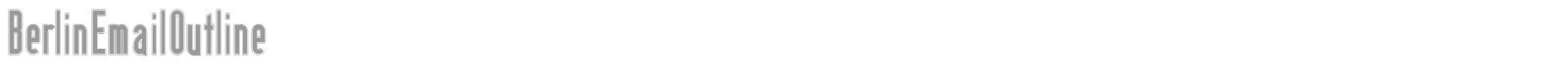 Berlin Email font preview